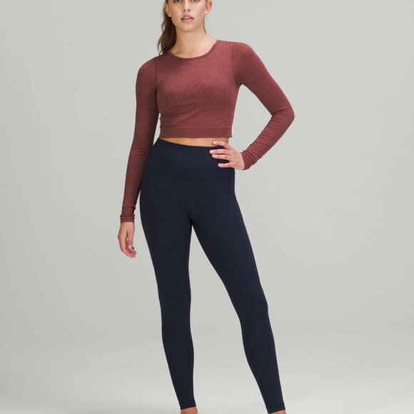 Lululemon Ebb to Street Long Sleeve Shirt in Smoky Red, size S/M - Picture 2 of 10